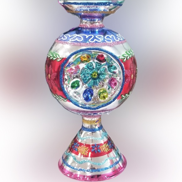 Christopher Radko Shiny Bright Finial Christmas Tree Topper Ornaments - Picture 7 of 8